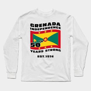 Grenada Independence Day Grenadian 50th celebration Grenada Long Sleeve T-Shirt